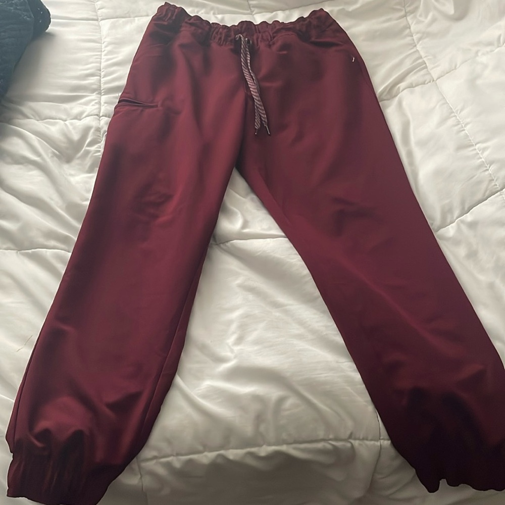Burgandy scrub bottoms